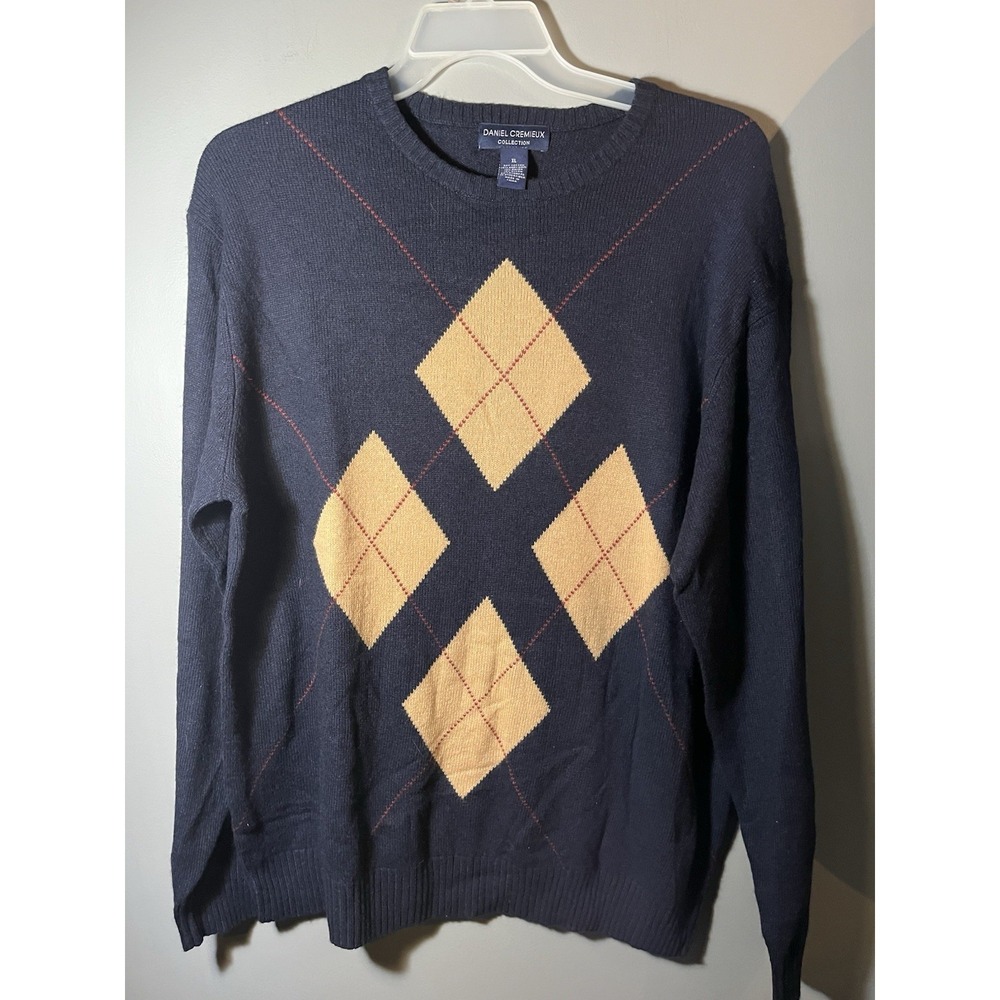 Daniel Cremieux Men's Lamb's Wool & Cotton Blend Sophisticated Sweater SZ X